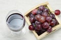 Grapes fruit and wine Royalty Free Stock Photo