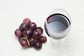 Grapes fruit and wine Royalty Free Stock Photo