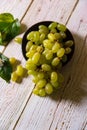Grapes are green on a background Royalty Free Stock Photo