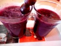 Grapes juice Royalty Free Stock Photo