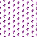 Grapes Seamless Pattern isolated on white background Royalty Free Stock Photo