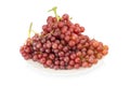 grapes seedless red on dish isolated on white background Royalty Free Stock Photo