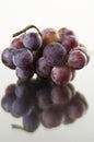 Grapes with water drops on a table