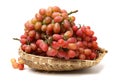 Grapes on white background Royalty Free Stock Photo