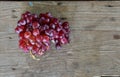 Grapes on wood table