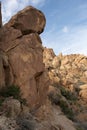 Grapevine Hills Trail Faintly Passes Below Large Boulder Heading Up to Balanced Rock In Big Bend Royalty Free Stock Photo