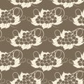 Grapevine seamless pattern Royalty Free Stock Photo
