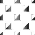 A graph of the amount of sugar in the blood.Chart for diabetics .Diabetes single icon in black style vector symbol stock