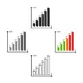 A graph of the amount of sugar in the blood.Chart for diabetics .Diabetes single icon in cartoon,black style vector