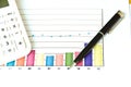 The graph for analysis Royalty Free Stock Photo