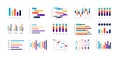 Graph chart. Financial statistic infographic template, stock and business histogram, financial modern analysis layout