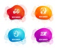 Graph chart, Water drop and Algorithm icons. Copyright laptop sign. Growth report, Clean aqua, Project. Vector