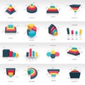 Graph design 3d info graphic template Royalty Free Stock Photo