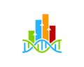 Graph Dna Logo Icon Design