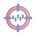 Graph flat vector icon which can easily modify or edit Royalty Free Stock Photo