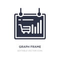 graph frame icon on white background. Simple element illustration from Commerce concept