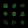 graph , golem , crypto currency , cloud , diamond , jwel , certificate , flag , mobile , eps icons set vector