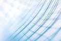 Graph grid lines fading into background, soft blue, upper left reserved for subtitle Royalty Free Stock Photo