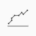 Graph icon, mathematic vector, infographic illustration Royalty Free Stock Photo