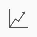 Graph icon, chart, info, statistic, math