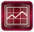 Graph icon red