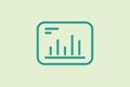 Graph icon. icon related to UI elements. suitable for web site, app, user interfaces,element, printable etc. line icon style. Royalty Free Stock Photo