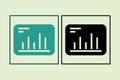 Graph icon. icon related to UI elements. suitable for web site, app, user interfaces,element, printable etc. solid icon style. Royalty Free Stock Photo