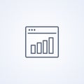 Graph Icon in trendy