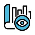 Graph Isolated fill vector icon which can easily modify or edit