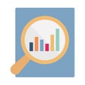 Graph Isolated Vector icon that can be easily modified or edited Royalty Free Stock Photo