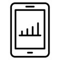 Graph   Isolated Vector icon which can easily modify or edit Royalty Free Stock Photo