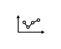 Graph line icon