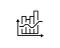 Graph line icon