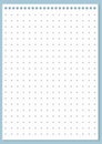 Graph paper. Printable dotted grid paper on white background. Geometric abstract dotted transparent illustration with Royalty Free Stock Photo
