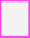 Graph paper. Printable dotted grid paper on white background. Geometric abstract dotted transparent illustration with Royalty Free Stock Photo