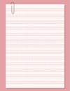 Graph paper. Printable grid paper with stave on a white background. A blank music sheet paper with staff. Geometric