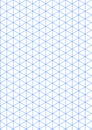 Graph paper. Printable isometric color grid paper with color lines. Geometric background for school, textures, notebook Royalty Free Stock Photo