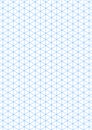 Graph paper. Printable isometric color grid paper with color lines. Geometric background for school, textures, notebook Royalty Free Stock Photo