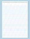 Graph paper. Printable lined grid paper with color horisontal, diagonal lines. Geometric pattern for school, oblique