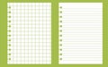 Graph paper. Printable lined and squared grid paper with color lines. Geometric background for school, textures