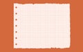 Graph paper. Printable lined and squared grid paper with color lines. Geometric background for school, textures