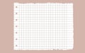 Graph paper. Printable lined and squared grid paper with color lines. Geometric background for school, textures
