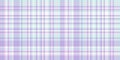 Graph plaid fabric vector, post seamless pattern textile. Online check texture tartan background in light and white colors