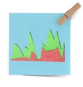 Graph recycled paper stick