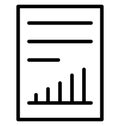 Graph report Isolated Vector Icon which can easily modify or edit Royalty Free Stock Photo