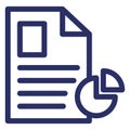 Graph Report  Isolated Vector Icon which can easily modify or edit Royalty Free Stock Photo