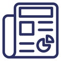 Graph Report  Isolated Vector Icon which can easily modify or edit Royalty Free Stock Photo