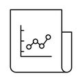graph report Vector icon which can easily modify or edit Royalty Free Stock Photo