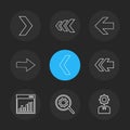 graph , setting , gear , arrows , directions , left , right , po