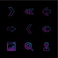 graph , setting , gear , arrows , directions , left , right , po